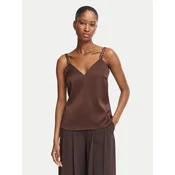 Morgan Top 242-OLAFI Temno rjava Regular Fit