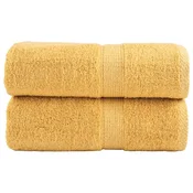 Premium rucnici za pranje SOLUND 2 kom. zlatne boje 30x30 cm 600 g/m2