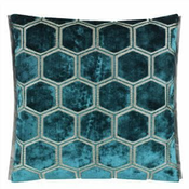 Designers Guild Okrasna blazina MANIPUR 43x43 cm, modra
