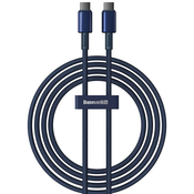 Baseus Tungsten Glod USB-C to USB-C cable, 100W, 2m (blue)