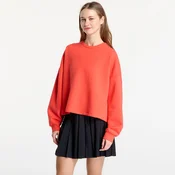 Mikina Nike 24.7 ImpossiblySoft Womens Dri-FIT Oversized Crew-Neck Top Lt Crimson/ University Red M