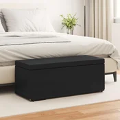 vidaXL Stolica Črna 101 x 41 x 40 cm Umetno Usnje in Umetno Leseno