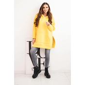 Kesi Insulated sweatshirt with side slits yellow