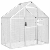 Vidaxl Ptičnica aluminij