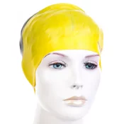 Swim cap mad wave multi big silicone yellow
