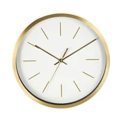SEGNALE Stenska ura KO-837362230white with gold frame 25 cm white