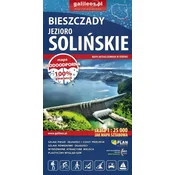 shumee Solinsko jezero 1:25.000. Polańczyk. Vodoodporni turistični zemljevid. Galileos