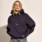 Pulover s kapuco in vezenino