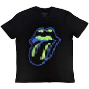 The Rolling Stones Distorted Tongue (Back Print) Black L Majica