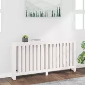 Vidaxl vidaXL Pokrov za radiator bel 169x19x84 cm masiven borov les
