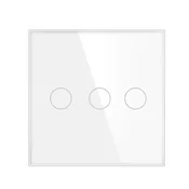 SmartHome Prekidac za svetlo, 3 tastera, Beli