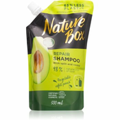 Nature Box Avocado šampon za dubinsku regeneraciju za ispucale vrhove kose zamjensko punjenje 500 ml