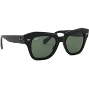 Ray Ban Naočare za sunce State Street 0RB2186 901/58 52, Polarizovane, Crne