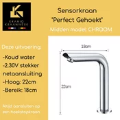 Kranig Kraanwerk Catering Senzorska pipa | Brez dotika | Popolnoma okoten | WC soba, (21731910)
