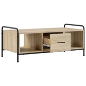 vidaXL Klubska miza Sonoma hrast 99,5 x 49 x 41 cm Inženirski les