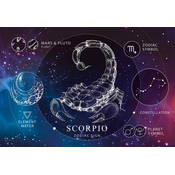 Interdruk - Puzzle Zodiak - Škorpijon 250 - 250 kosov