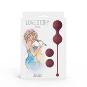 Gardj Europe Komplet vaginalnih krogelk Love Story Diva v barvi Wine Red
