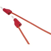 Voltcraft VOLTCRAFT MSB-100 merilni kabel [4 mm moški konektor - 4 mm moški konektor] 1.00 m rdeča 1 kos, (20422956)