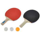 Gametime set za stolni tenis drvene palice 25cm 2kom + loptice 3kom