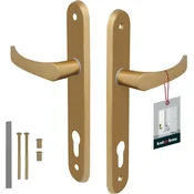 Barvana kljuka za vrata, dolžina 90 mm, aluminij, ZLATI VLOŽEK