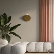 Fabbian LED stenska svetilka Akoya, bronasta, 3000K, z možnostjo zatemnitve - Dnevna soba/jedilnica - Dizajn - Kovina