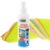 shumee D.rect tekočina ZA čiščenje TFT/LCD zaslonov 250 ml + univerzalna krpa iz mikrovlaken 40x40 cm a5