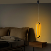Crna LED viseca svjetiljka Can – Opviq lights