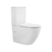MONT BLANC WC školjka Round Monoblok, brezrobna, beli