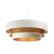 Luster na sajli TRINITI 1xE27/60W/230V bela/zlatna