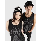 Vitriol Fruit Bat Ribbed Tank Top light black