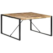 shumee Jedilna miza 140x140x75 cm robusten mangov les