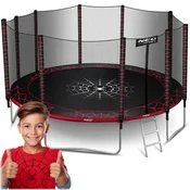 Vrtna trampolina 15ft/465cm z zunanjo mrežo in lestev Neo-Sport