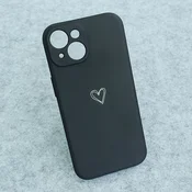 Maska za iPhone 15 Golden Heartbeat crna