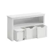 Songmics omara za shranjevanje igrač 102x30x60 cm Bela