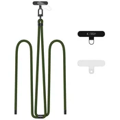 Trak TECH-PROTECT C7S ROPE crossbody trak temno zelen/črn (5906302377312)