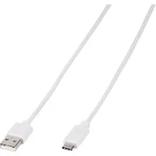 VIVANCO Vivanco USB kabel USB 2.0 USB-C® vtič\, USB-A vtič 1.00 m bela okrogel 45705, (20417305)