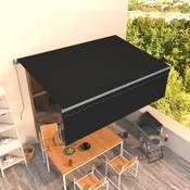 Tenda na rucno uvlacenje s roletom 4 x 3 m antracit