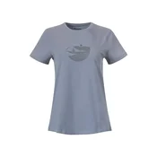 Bergans Nordmarka Organic Cotton ženska majica s kratkimi rokavi, husky blue/husky blue sunset (M)