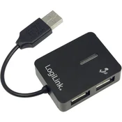 LogiLink Razdjelnik s 4 vrata USB 2.0 LogiLink, crne boje