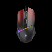 A4tech Bloody Mouse W60 Max aktiviran, gaming miš s pozadinskim osvjetljenjem, 12000 DPI, USB, crno-crveni