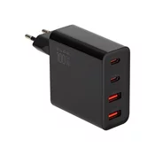 Blow 76-028# omrežni polnilnik vtičnica usbx2 + usb-cx2 qc+pd 100w