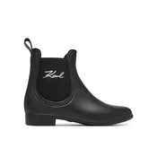 Gumijasti škornji KARL LAGERFELD KL94775 Črna