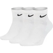Nike U NK EVERYDAY CUSH ANKLE 3PR, nogavice m.kr fit, bela SX7667