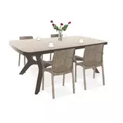 Set vrtnega pohištva Balimore 4+1 cappuccino