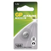 Baterija GP gumbna alkalna LR43 186F 1 blister