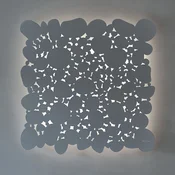 Martinelli Luce Cellule LED stenska svetilka 110x110cm - Dnevna soba/jedilnica - Dizajn - bela - Kovina