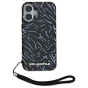 Karl Lagerfeld zaščitni ovitek Zebra s paščkom, Iphone 16