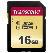 Transcend Pomnilniška kartica 16 GB SDHC 500S (Class 10) UHS-I U1 (Ultimate) MLC
