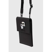 Karl Lagerfeld Torba Karl Lagerfeld Saffiano Karl&Choupette - črna