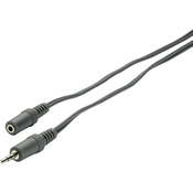 SpeaKa Podaljševalni kabel SpeaKa, 3,5 mm m. banana konektor/3,5 mm ž. banana konektor, črn, 2 m